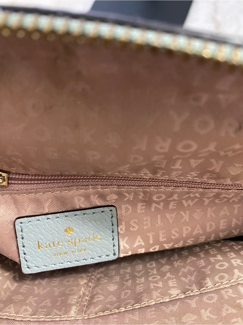 Kate Spade Grove Street Carli Blue Leather Satchel Crossbody WKRU4192 - Picture 10 of 11